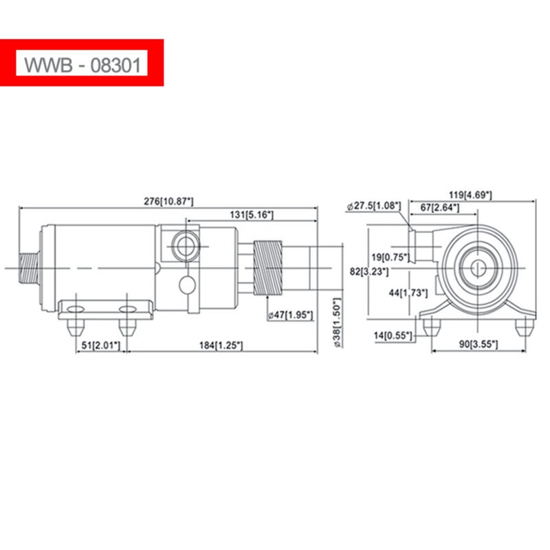 12.5 GPH Macerator Pump- Fish box evacuations - 12V/24V - DC - Image 2