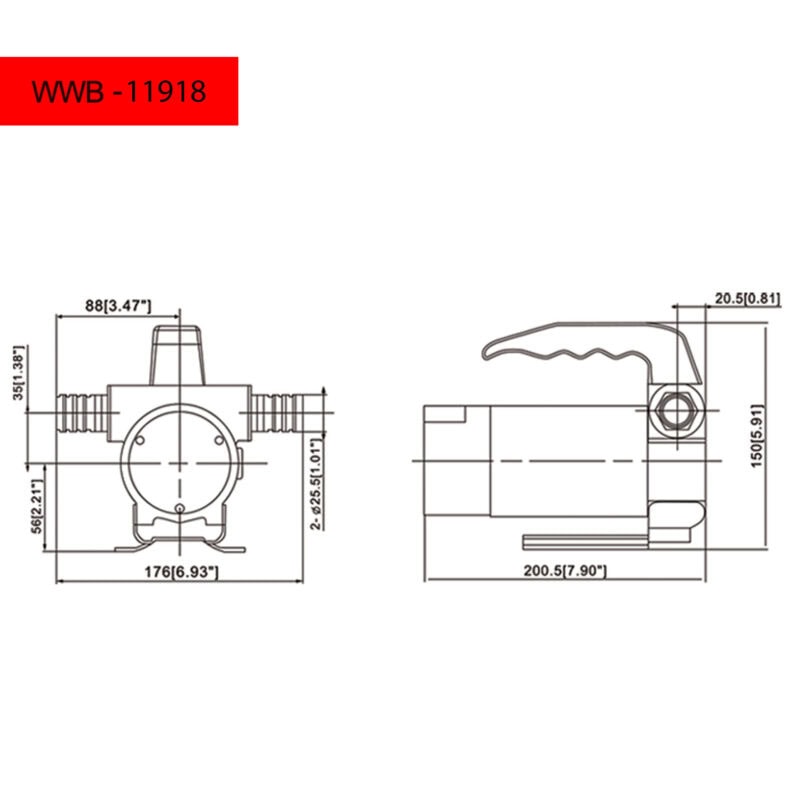 790 GPH Diesel Fuel Transfer Pump - 12V / 24V - DC - Image 2