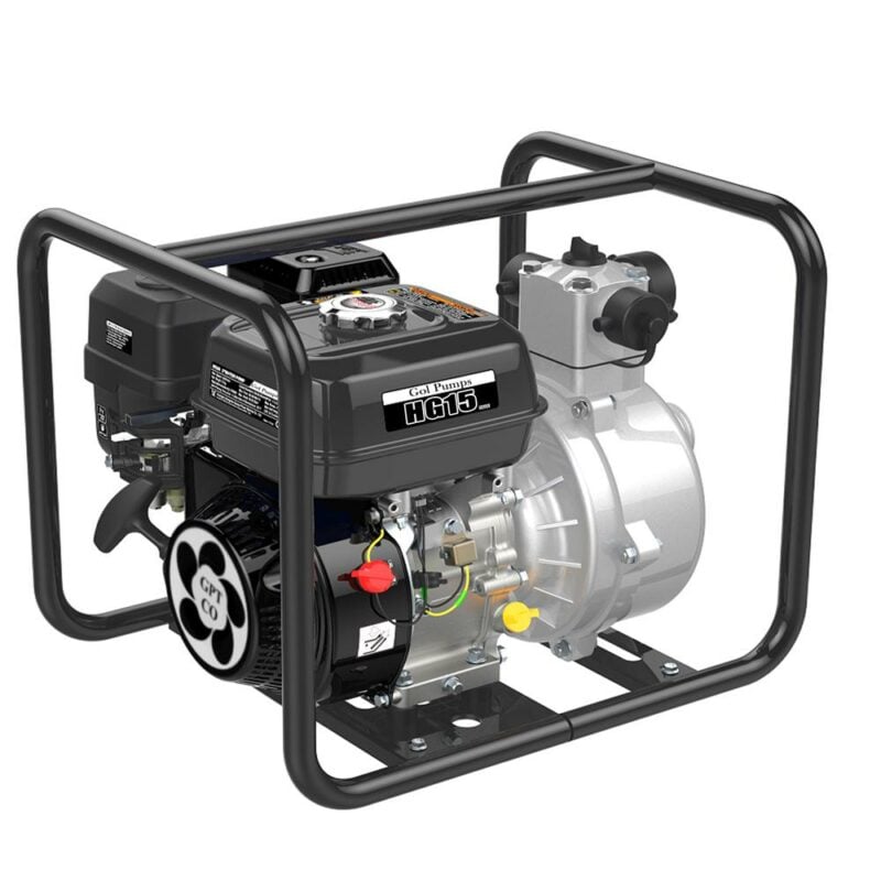Gol Pumps High-Lift Self-Priming Water Pump - 4,752 GPH, 1.5in. Ports ,196cc Engine, Model#HG15