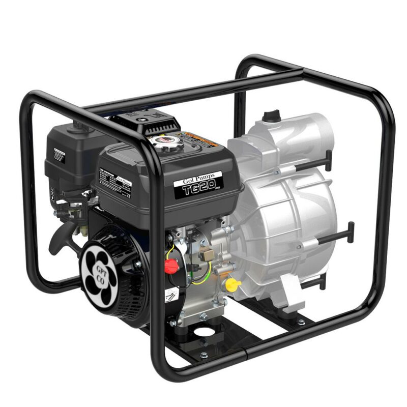 Full Trash Gas Powered Water Pump - 9245 GPH, 195cc Engine , 2" ports - Model#TG20