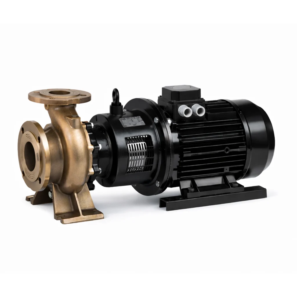 Electrical Centrifugal Pump — 68,700 GPH, 30 HP, 22 Kw, 460 Volts - 60 Hz - SAER MG2 80-160C-M (Bronze)