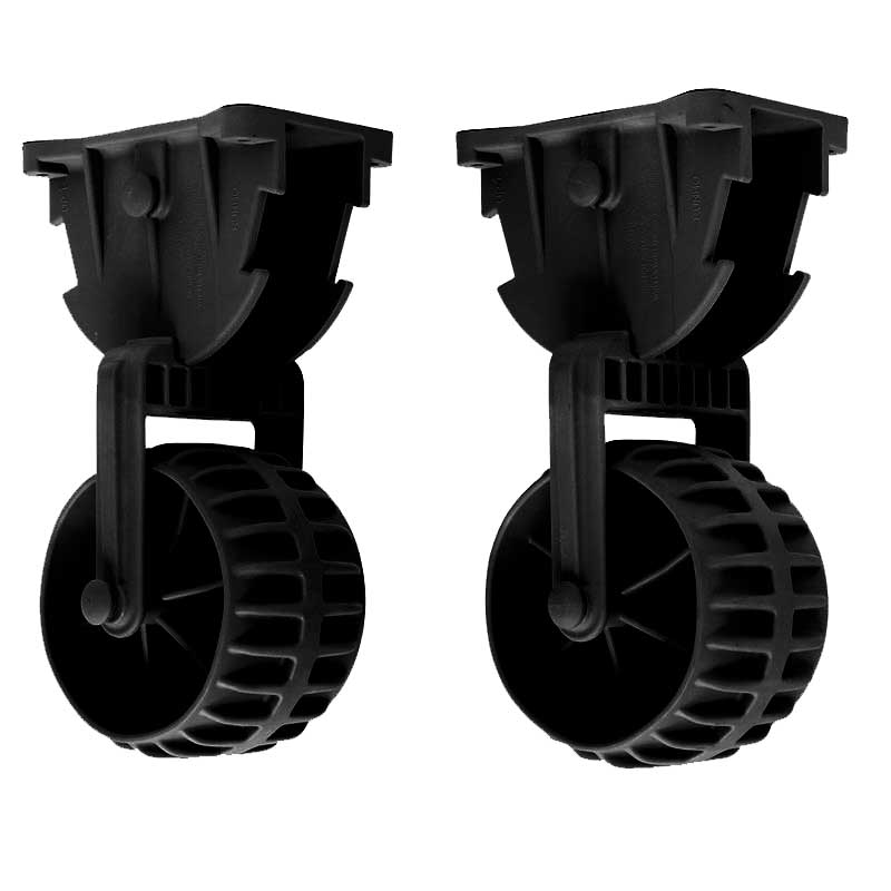 KIMISS Boat Launching Wheels, 2pcs Dinghy Wheels Nylon Inflatable Boat Easy Mount Launching Wheel For Raft Small Kayak