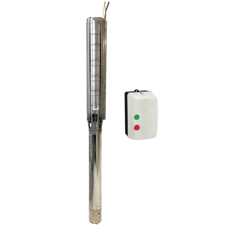 Gol Pumps 6in. Stainless steel Deep Well Submersible Pump 3PH, 460V, 7380 GPH, 10 HP, Model# A6X17CR10/10