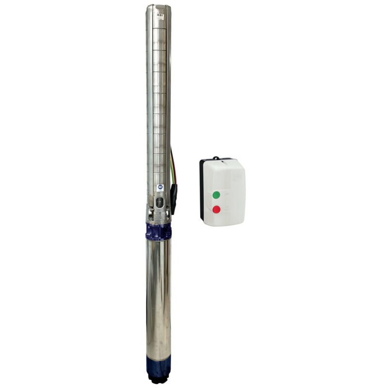 Gol Pumps 6in. Stainless steel Deep Well Submersible Pump 3PH, 460V,17 400 GPH, 25 HP, Model# A6X46CR25/08