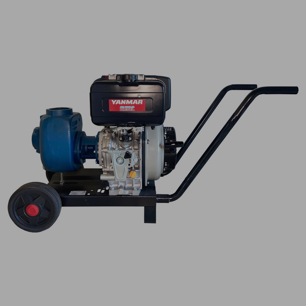 Diesel and gas powered pumps for portable field and emergency use