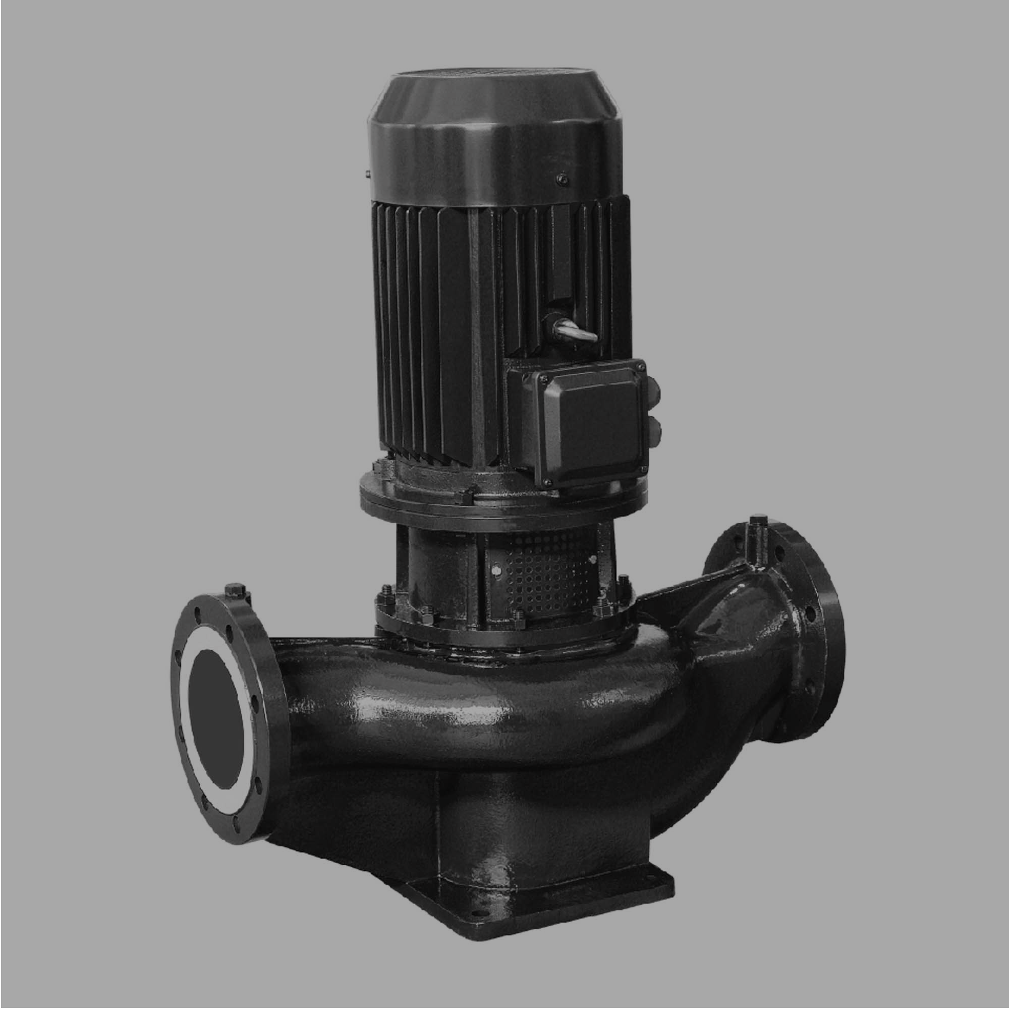 Vertical inline pumps for HVAC circulation and building water systems
