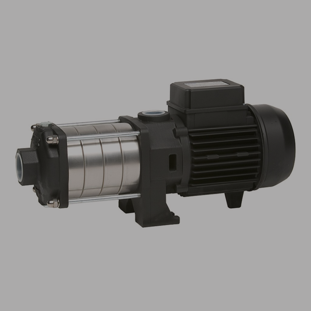 Horizontal multistage water pumps for boosting and pressure systems