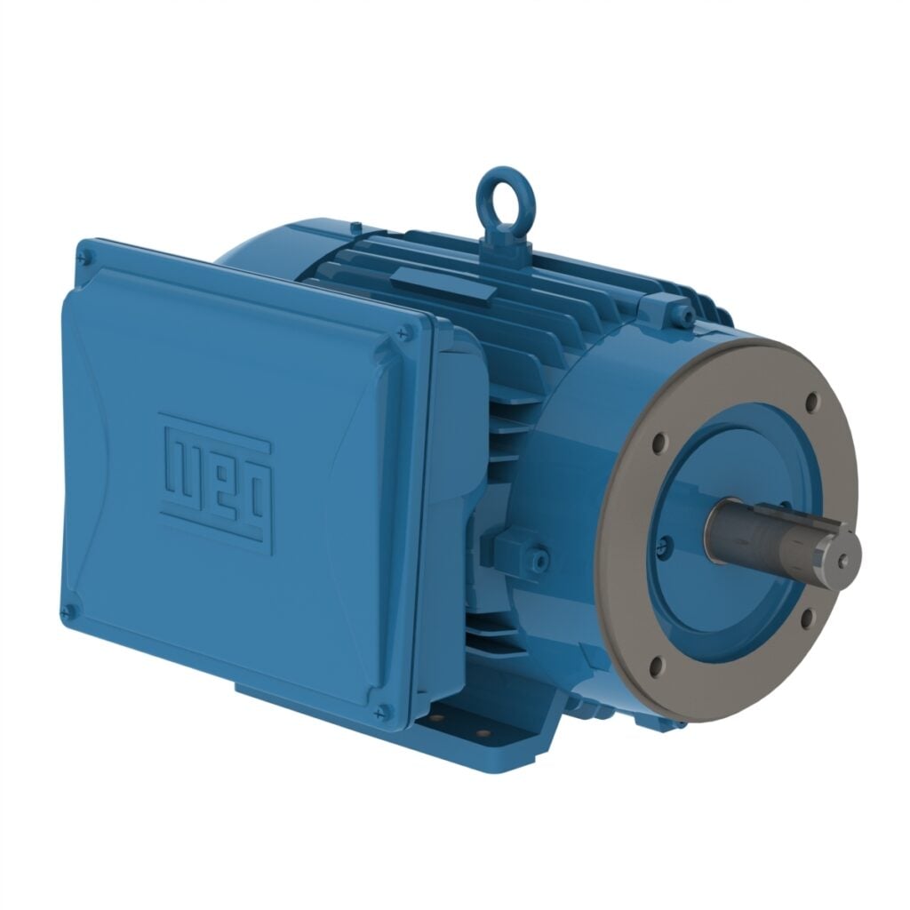 WEG Motor W22 - 10 HP, 208-230V - 1Ph, 3515RPM, TEFC, Foot-Mounted, Model 01036ES1E215TC-W22