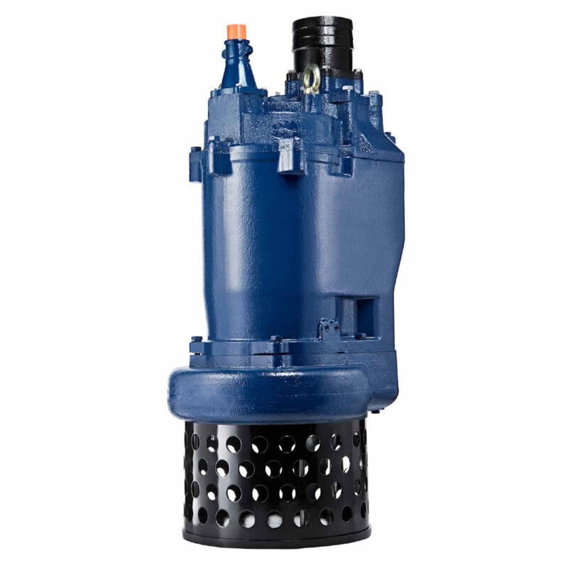 Heavy Duty Strainer and Agitator Slurry Sewage Pump – 99840GPH, 30HP, 460V, 3P, Model Stormy 8220S
