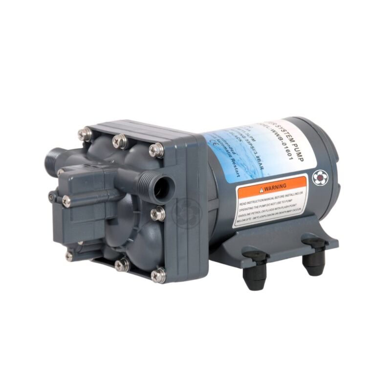 180 GPH Auto Diaphragm Pump - 12V / 24V - DC - Washdown Pump