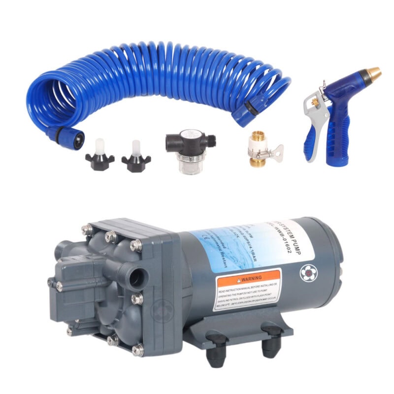 180 GPH Auto Diaphragm Pump - 12V - DC - Washdown Pump