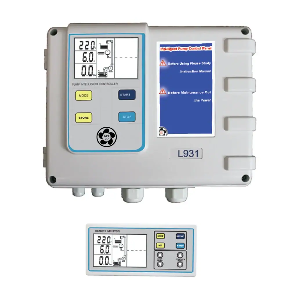 Intelligent Single Pump Control Panel with Controller, 460V , 3P,  7.5-15HP, Model GP-L931-7.5-15