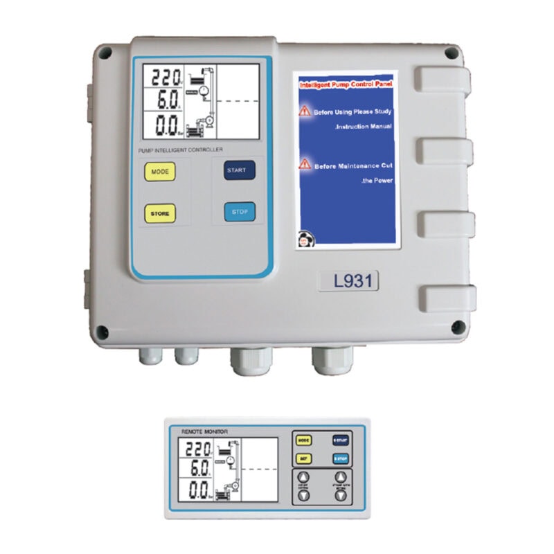 Intelligent Single Pump Control Panel with Controller, 220V , 1P,  1-7.5HP, Model SP-L911-1-7.5