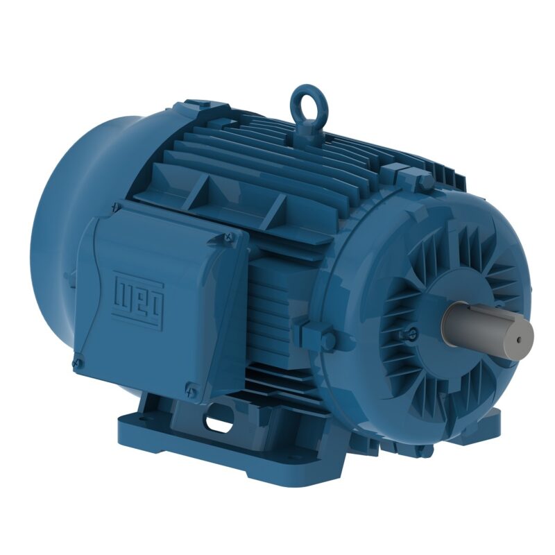 WEG NEMA Motor W22 - 125 HP, 230/460V - 3Ph, 1780RPM, TEFC, Foot-Mounted, Model 12518ET3ERB444T-W22