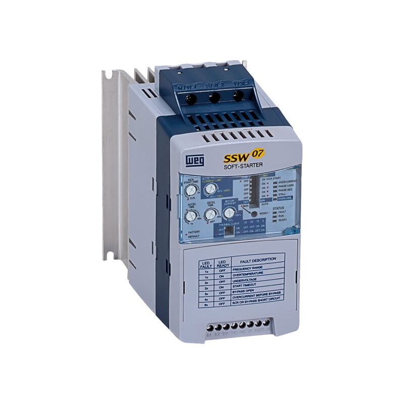WEG SOFT STARTER - 10HP - 220-575VAC - SSW07 WEG - Model SSW070017T5SZ