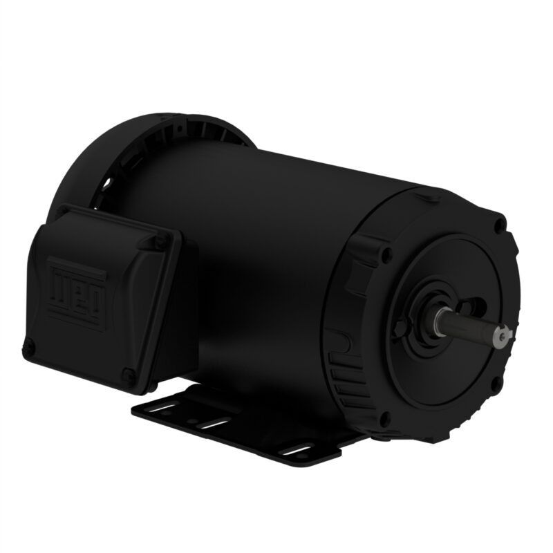 WEG Rolled Steel Motor - 2HP, 230/460V - 3Ph, 60 Hz, 1745RPM, TEFC, Foot-mounted, Model 00218ET3E56C-S