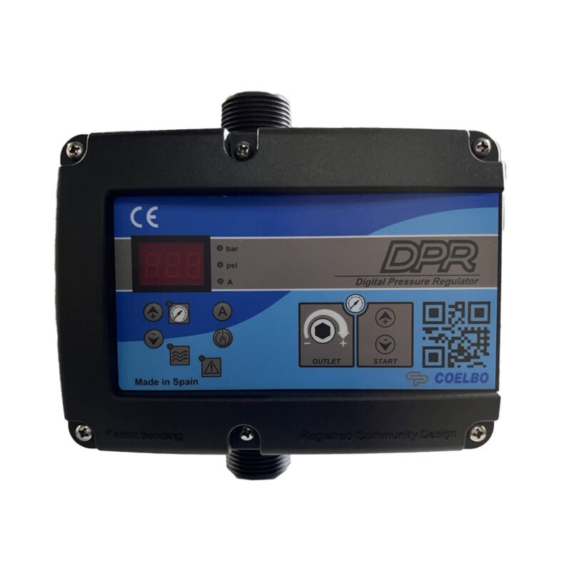 COELBO Digital pump controller, adjustable constant outlet pressure, 110/220V, 1P, 145 PSI, IP65, Model DPR 1 1/4" - Image 3