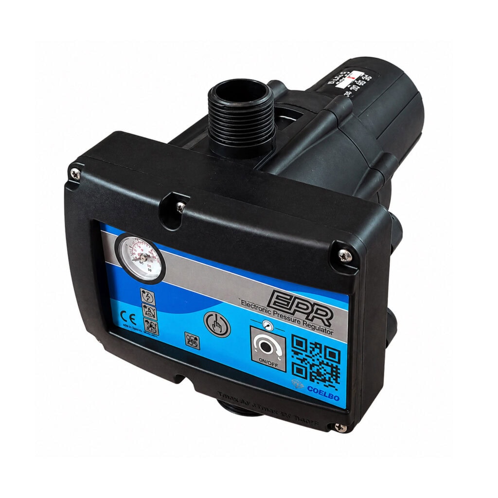 COELBO Automatic Pump Controller & Adjustable output pressure, 110/220V, 1P, 145 PSI, IP65, Model EPR 1 1/4"