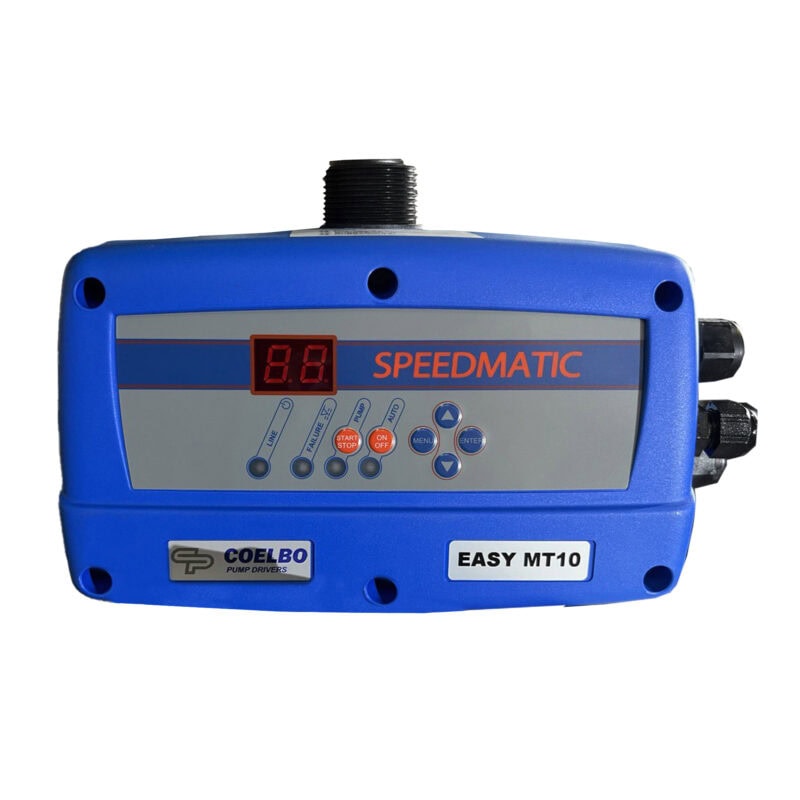 COELBO Driver for one single-phase or 3-phase pump at variable speed, 230V, 116 PSI, IP55, Model SPEEDMATIC EASY MT10