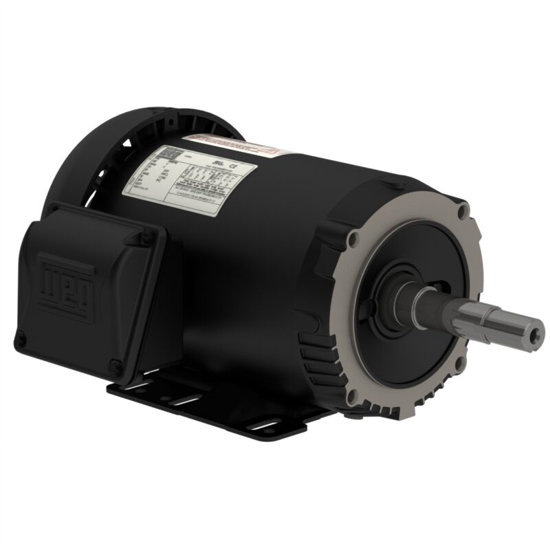 WEG Rolled Steel Motor - 3HP, 230/460V - 3Ph, 60 Hz, 3500RPM, TEFC, Foot-mounted, Model 00336ET3E145JM-S