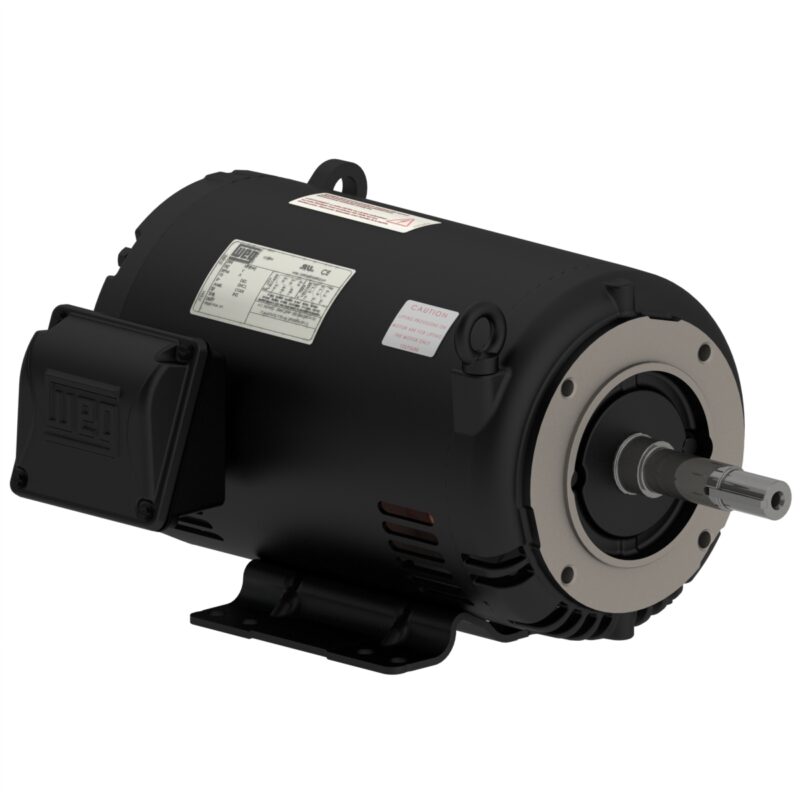 WEG Rolled Steel Motor - 5HP, 230/460V - 3Ph, 60 Hz, 3510RPM, ODP, Foot-mounted, Model 00536OT3E182JM-S