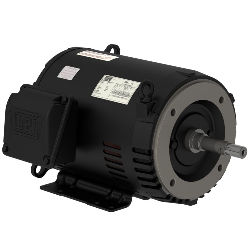 WEG Rolled Steel Motor - 15HP, 230/460V - 3Ph, 60 Hz, 3535RPM, ODP, Foot-mounted, Model 01536OT3E215JM-S