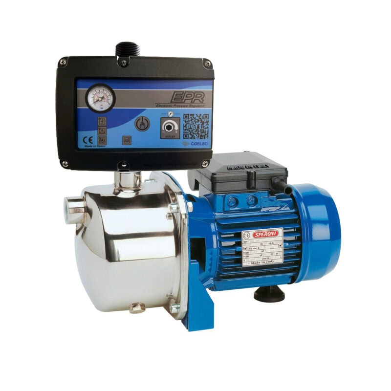 Booster Pump for Residential Automatic , 1HP, SS304 Jet Pump with EPR controller - 792 GPH - 1 in. Ports, 110/220V , Model CAM88