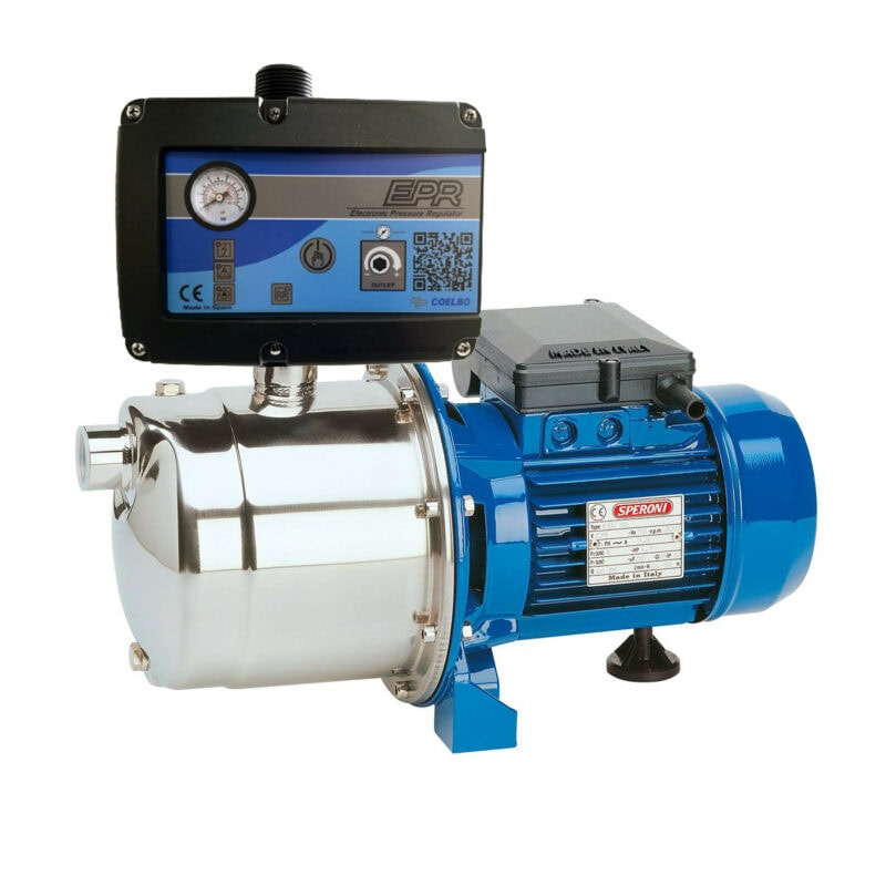 Automatic Booster Pump , 1HP, SS304 Jet Pump with EPR pump controller - 1260 GPH - 1 in. Ports, 110/220V , Model CAM95