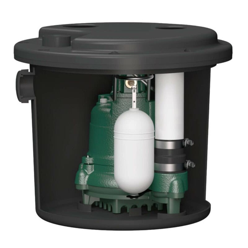 ZOELLER 105-0001 Drain Pump kit 3/10 HP, 43 gpm @ 5 Ft. of Head, Cast Iron,115V, Pump Model M53 - Image 2