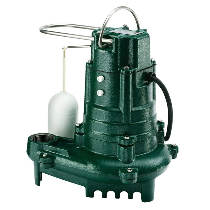 ZOELLER Sump Pump kit 1/2 HP, 90 gpm @ 5 Ft. of Head, Cast Iron, 115V, Model M137 with 35' Cord