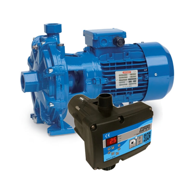 High-Performance Twin Impeller Booster Set – 2 HP Centrifugal Pump with EPR Automatic Pressure Controller, Model 2 CM 25/160B, 220V, 1Phase