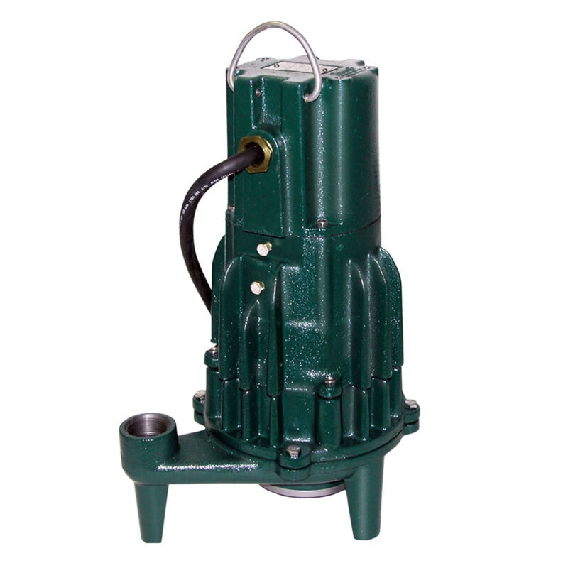 ZOELLER Grinder Pump 2 HP, 46gpm @ 5 Ft. of Head,200-230V, 1Phase, Model EI820