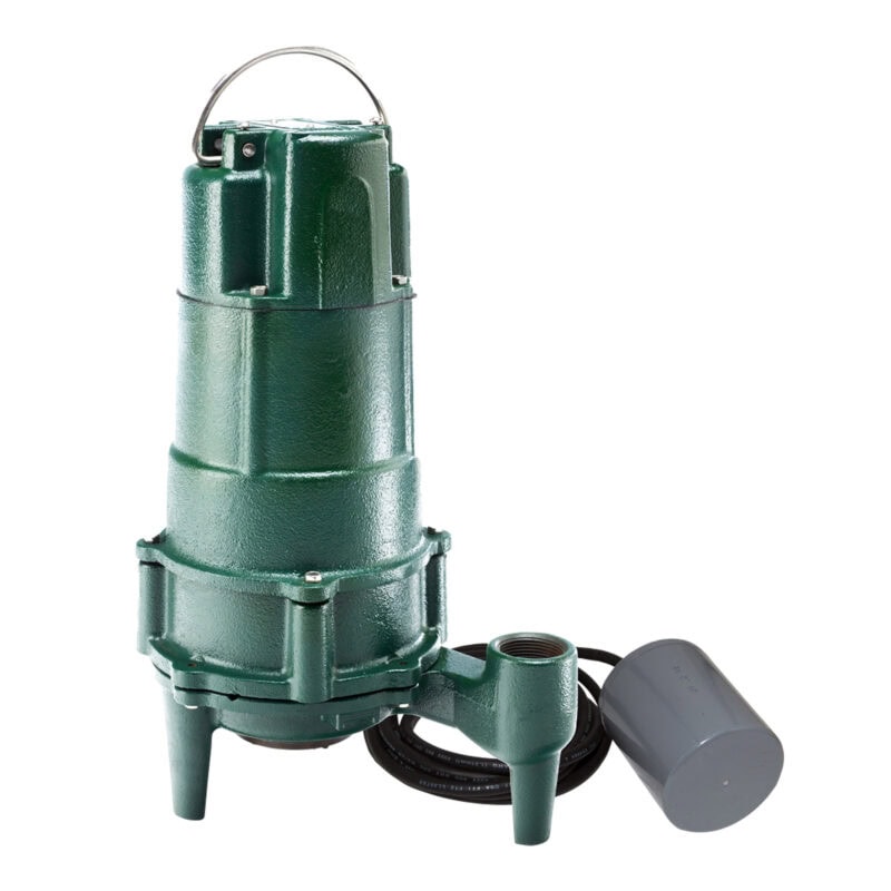 ZOELLER Grinder Pump 3/4 HP, 40gpm @ 5 Ft. of Head,115V, 1Phase, Model BN805