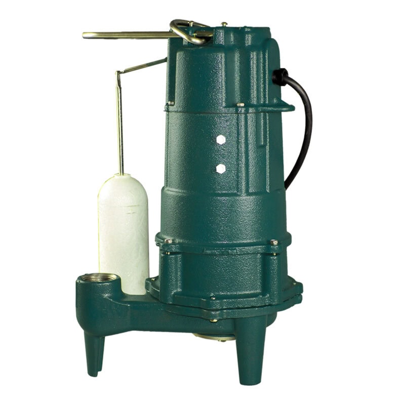 ZOELLER Automatic Grinder Pump 1/2 HP, 35gpm @ 5 Ft. of Head,115V, 1Phase, Model M803