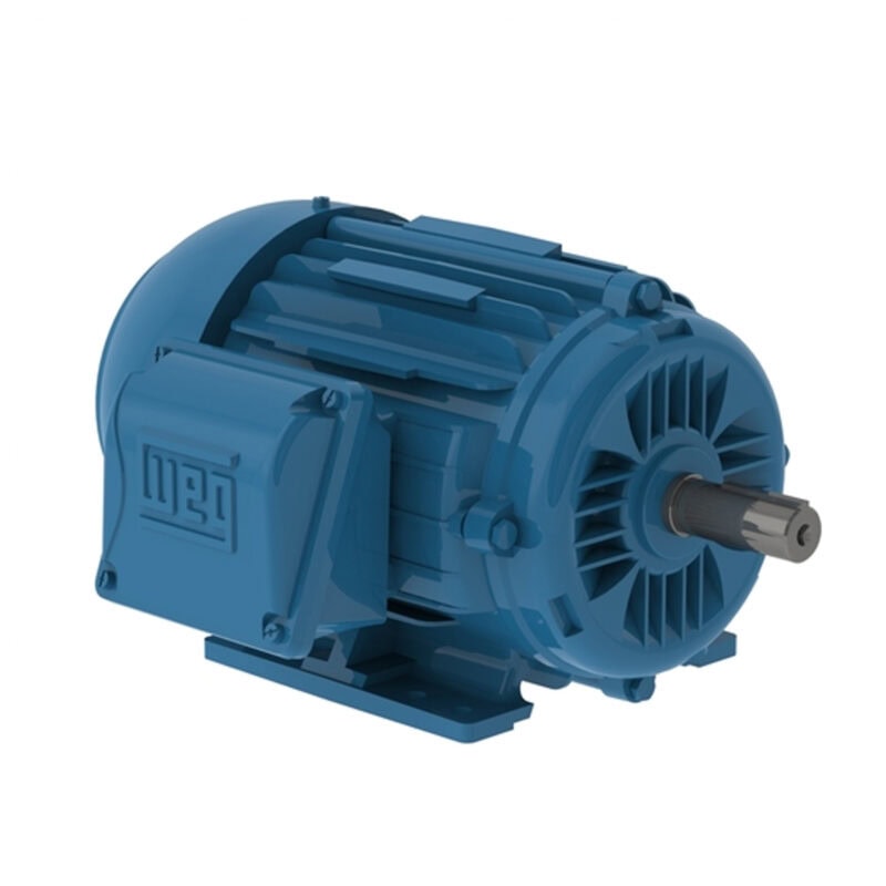 WEG W22 NEMA Premium Efficiency 2 HP, 230/460//380V - 3Ph, 1800RPM, IC411 - TEFC - Foot-mounted, Model 00218ET3E145T-W22