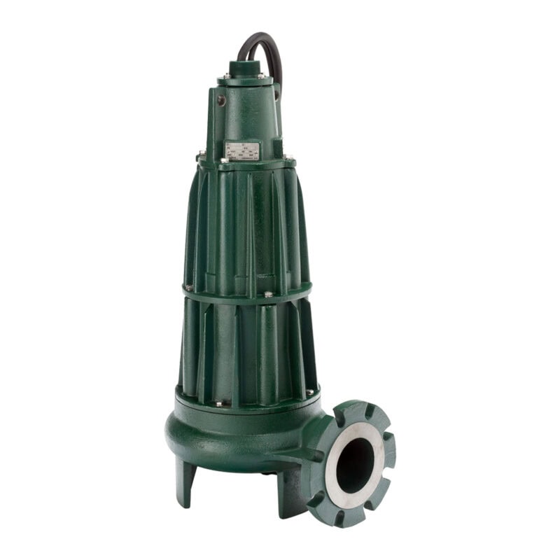 ZOELLER Heavy Duty Sewage Pump 7.5HP, 600gpm @ 10 Ft. of Head, 4" Discharge , 230V, 3Phase, Model F661 with 50ft. Cord