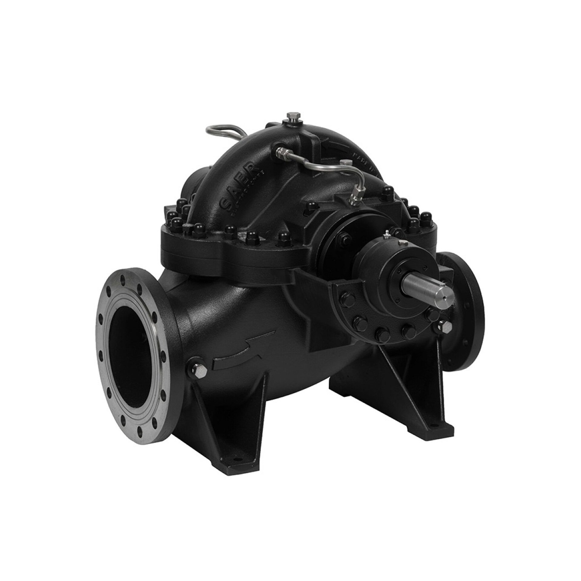 split case pump is a double-suction pump that uses a single or double impeller.
