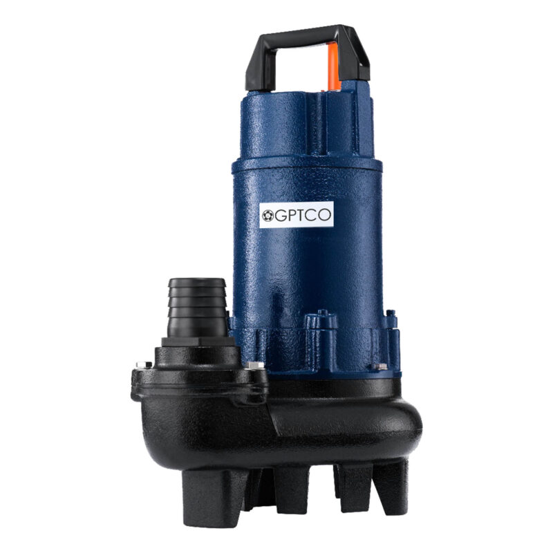 Cutter Sewage Pump , 100GPM at 5ft Head, 1HP, 110/115V, Model GGOCUT 208S with 32ft Cable, 2" NPT