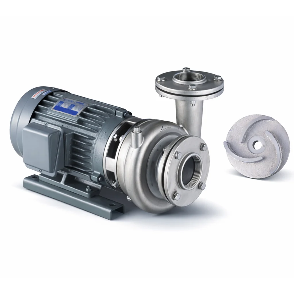 1HP Stainless Steel Centrifugal Pump, 115/230V, 1Phase, 3330 GPH, Model# GCVQ-112K (SS316)